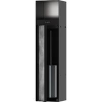 Тримач туалетного паперу Hansgrohe XtraStoris Rock з вмонтованим йоршиком, дверцятами під плитку, Matt Black (56062670)