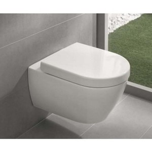 купить Villeroy&Boch 5614R001 DirectFlush Унитаз подвесной + 9M68S101 Крышка с сиденьем soft clouse  дюропласт SUBWAY 2.0 недорого