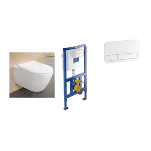 купить подвесной унитаз с монтажной рамой Villeroy & Boch 92246100 + 92249061 + 5614R201 недорого