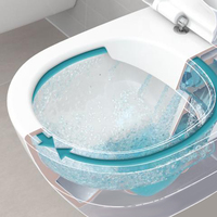 Villeroy&Boch 5660HR01 O.NOVO Direct Flush унитаз подвесной с крышкой soft-close 