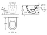 Villeroy&Boch Verity 56801001 + 98M9C101 Подвесной унитаз вместе с сидушкой и крышкой микролифт 