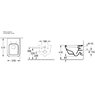 Omnia Architectura 5685HR01 Direct Flush унитаз подвесной с крышкой Soft Close квадратная Комплект 4-в-1 GEBERIT 458.161.21.2