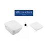 Omnia Architectura 5685HR01 Direct Flush унитаз подвесной с крышкой Soft Close квадратная Комплект 4-в-1 GEBERIT 458.161.21.2