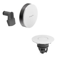 Зовнішня частина Hansgrohe Exafill II до сифона на ванну з наповненням, Brushed Black Chrome/White Gloss (58119340)