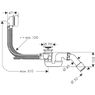 Сифон для ванн 58150000 Hansgrohe Слив Перелив Комплект Flexaplus S
