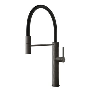 купить Змішувач для кухні Gessi 316 FLESSA, Black Metal Brushed PVD (60012707) недорого