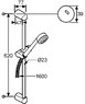 6063005 Набор ZENTA 1 S 60 mm Душ Стійка 6063005-00