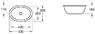Villeroy&Boch 61611001 Loop&Friends 61611 Умивальник під Столешню вбудований 43 х 28 см