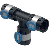 Трійник Geberit FlowFit перехідний: PPSU, d=40 мм, d1=20 мм, d2=40 мм (620.104.00.1)