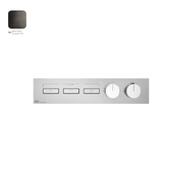 Термостат Gessi Hi-Fi Linear, 3 функції, зовнішня частина, Black Metal Bruched PVD (63014707)