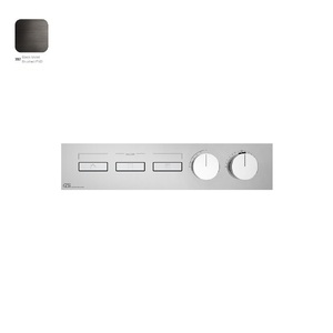 купить Термостат Gessi Hi-Fi Linear, 3 функції, зовнішня частина, Black Metal Bruched PVD (63014707) недорого