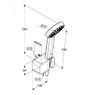 KLUDI 656700500 A-Qab 6567005 kludi душовий гарнітур з лійкою шлангом та тримачем і шланговим підєднанням