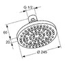 KLUDI 6651105 A-QA 6651105-00 верхний душ 250 мм