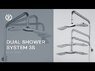  KLUDI FIZZ 6709105 Душова система для змішувача DUAL 670910500 Dual Shower System, хром