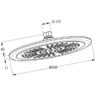 KLUDI FRESHLINE 675110500 верхний душ 250 мм