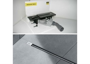купить 704360 Дренажный канал Viega Линейный Advantix Vario с решеткой SR2 300 - 1200 мм цвет хром глянцевый  недорого