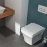 Унітаз підвісний з кришкою Quarter Bath Cross Grand безободковий, білий (70CG03052.00.1.3.01/30SCO.01.02.03.)