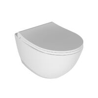 Підвісний унітаз з кришкою Quarter Bath Concorde безободковий, білий (70CO03052.00.1.3.01/30SCR.03.02.03.)