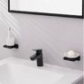 Змішувач для умивальника Hansgrohe Logis із зливним клапаном Push-Open, чорний матовий (71077670)