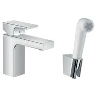 Змішувач для умивальника Hansgrohe Vernis Shape 100 з гігієнічної лійкою, хром (71216000)
