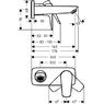 Hansgrohe Talis E 71732000 смеситель настенный для умывальника