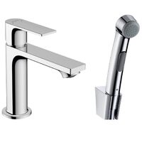 Змішувач для умивальника Hansgrohe Rebris E 110 гігiєнічною лійкою, Chrome (72216000)