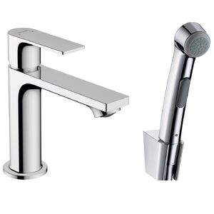 купить Змішувач для умивальника Hansgrohe Rebris E 110 гігiєнічною лійкою, Chrome (72216000) недорого