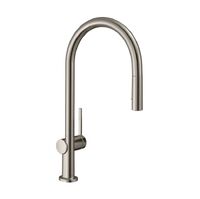 Змішувач для кухні Hansgrohe Talis M54 210 2jet з витяжним виливом, нержавіюча сталь (72800800)