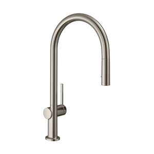 купить Змішувач для кухні Hansgrohe Talis M54 210 2jet з витяжним виливом, нержавіюча сталь (72800800) недорого