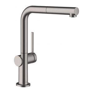 купить Змішувач для кухні Hansgrohe Talis 270 1jet з витяжним виливом Sbox, Brushed Black Chrome (72809340) недорого