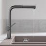 Змішувач для кухні Hansgrohe Talis 270 1jet з витяжним виливом Sbox, Brushed Black Chrome (72809340)