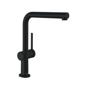 купить Кухонний змішувач Hansgrohe Talis M54 270 2jet ECO з витяжним виливом, чорний матовий (72845670) недорого