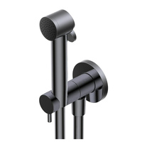 Гігієнічний душ Ritmonio шланг 80см, підключення холодної води, Brushed Black Chrome (72J017BLX)