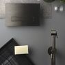 Гігієнічний душ Ritmonio шланг 80см, підключення холодної води, Brushed Black Chrome (72J017BLX)