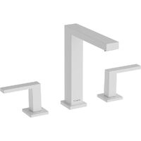 Змішувач для умивальника Hansgrohe Tecturis E EcoSmart+ Push-Open, на 3 отвори, Matt White (73030700)