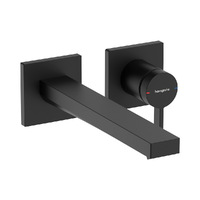 Змішувач Hansgrohe Tecturis E 225 для умивальника зі стіни, Matt Black (73051670)