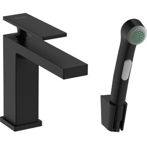 купить Змішувач для умивальника Hansgrohe Tecturis E 110 з гігієнічною лійкою, Matt Black (73210670) недорого