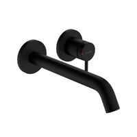 Змішувач для умивальника зі стіни Hansgrohe Tecturis S 225, Matt Black (73351670)