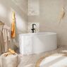 Змішувач для ванни Hansgrohe Tecturis S підлоговий, чорний матовий (73440670)