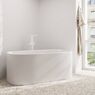 Змішувач для ванни підлоговий Hansgrohe Tecturis E, Matt White (73445700)