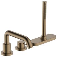 Змішувач на край ванни Hansgrohe Tecturis S врізний на 3 отвори з sBox, Brushed Bronze (73447140)