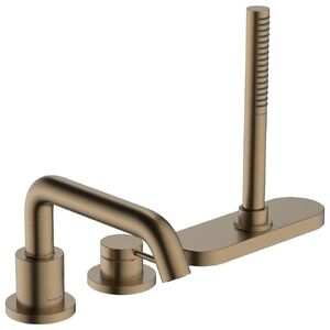 купить Змішувач на край ванни Hansgrohe Tecturis S врізний на 3 отвори з sBox, Brushed Bronze (73447140) недорого