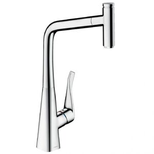 купить Змішувач для кухні Hansgrohe Metris M 71 Select 320 1jet з витяжним виливом Sbox, хром (73803000) недорого