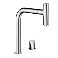 Змішувач для кухні Hansgrohe Metris Select 200 1jet sBox з витяжним виливом, хром (73804000)
