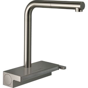 купить Кухонний змішувач Hansgrohe Aguno Select 250 2jet з витяжним виливом Sbox, сталевий (73830800) недорого