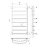 Laris 74100017 Полотенцесушитель Еврофлеш П8 500x1000