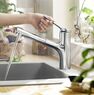 Змішувач для кухні Hansgrohe Zesis M33 150 2jet з витяжним зливом, Chrome (74800000)