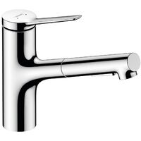 Змішувач для кухні Hansgrohe Zesis M33 150 2jet з витяжним зливом, Chrome (74800000)