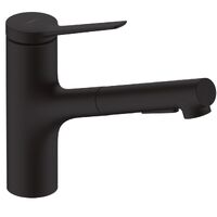 Змішувач для кухні Hansgrohe Zesis M33 150 2jet з витяжним виливом, Matt Black (74800670)