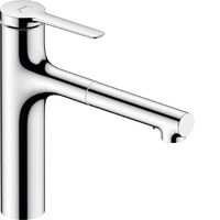 Змішувач для кухні Hansgrohe Zesis M33 160 2jet з витяжним зливом, Chrome (74801000)